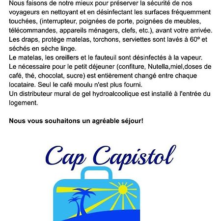 Cap Capistol Studio Avec Terrasse, Vue Port 阿格德 外观 照片